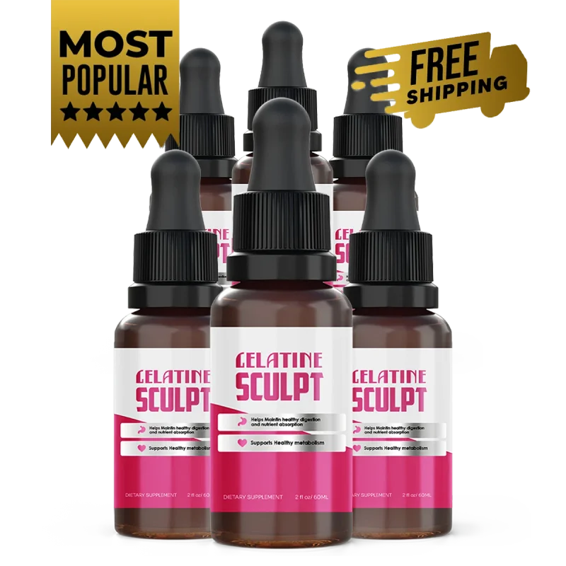 Gelatine Sculpt Weight Management Support — 6 Bottle / 180 Day Pack